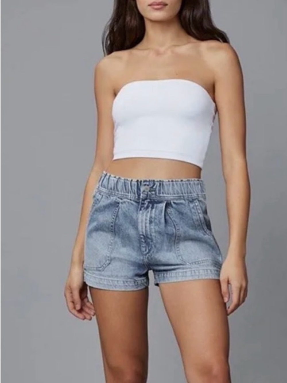 DL1961 Light Wash Denim Shorts - Laura Short